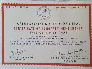 3rd International conference of Arthroscopy Society of Nepal